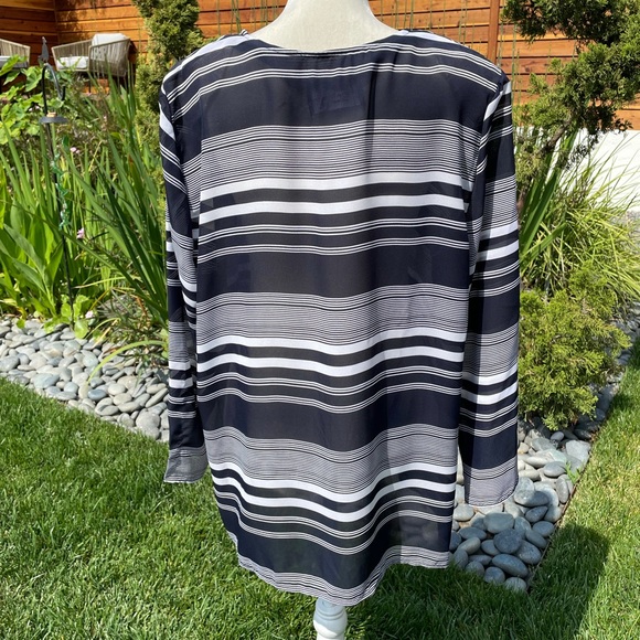 California Concepts Connection striped blouse XL - Picture 3 of 7